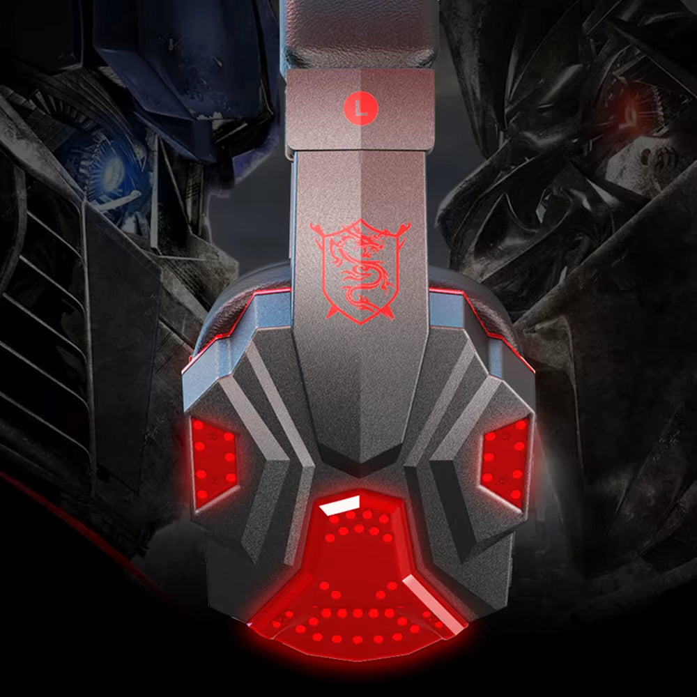 SY-T830 Bluetooth-Compatibl5.1 Gaming Headset Gamer Wireless Headphone with Noise Cancelling Microphone Wired Earphone for Phone