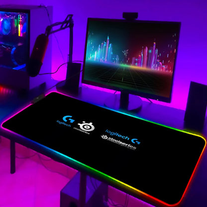 Rgb Mouse Pad Xxl Steelseries Laptop Mat Gaming Mousepad Backlit Keyboard Gamer Girl Table Pads Deskpad Mausepad Cs Go