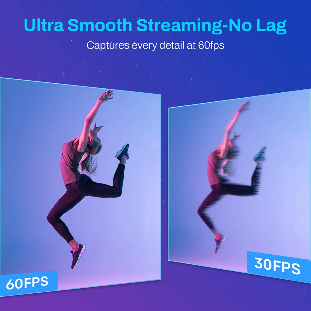 Webcam 4K Streaming Web Camera 1080P 60FPS  S600 USB Computer/Laptop Camera with Dual Mics for Gaming/Youtube/Video Calling