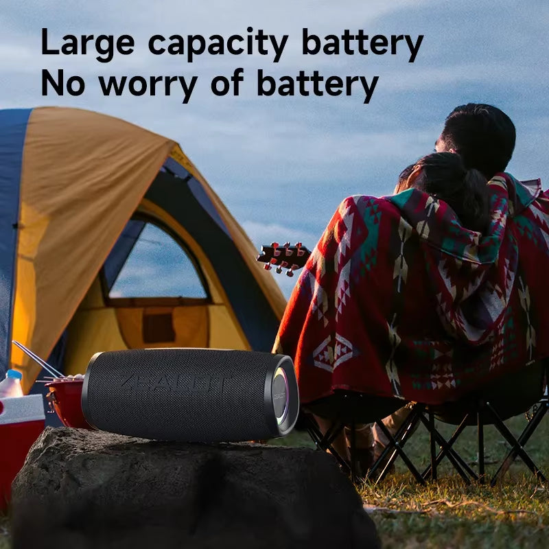 -S56 Bluetooth Speaker 40W Output Power Bluetooth Speaker with Excellent Bass Performace IPX6 Waterproof Camping Outdoor