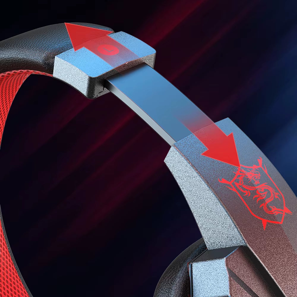 SY-T830 Bluetooth-Compatibl5.1 Gaming Headset Gamer Wireless Headphone with Noise Cancelling Microphone Wired Earphone for Phone