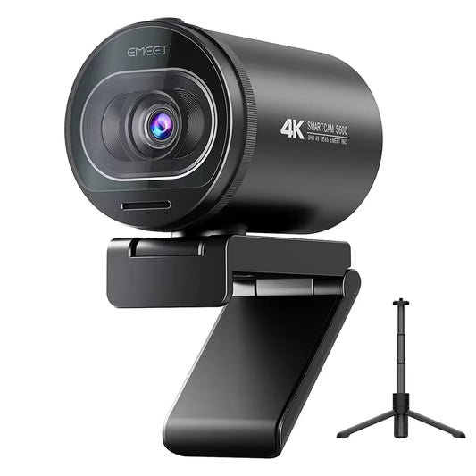 Webcam 4K Streaming Web Camera 1080P 60FPS  S600 USB Computer/Laptop Camera with Dual Mics for Gaming/Youtube/Video Calling