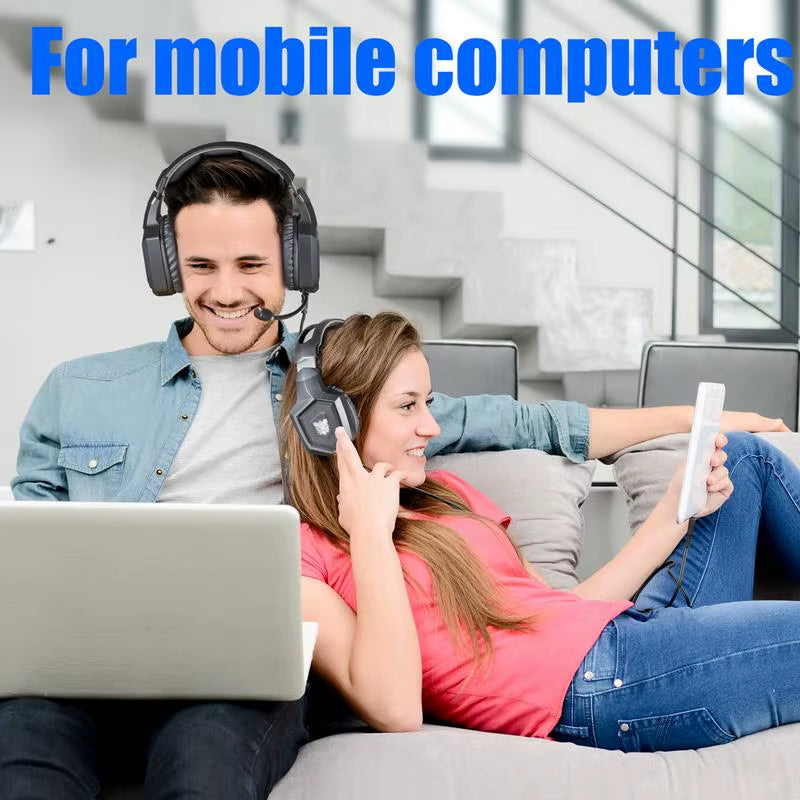 ONIKUMA K8 Gaming Headset RGB Noise Canceling Wired Headphones Gamer Headset for PC Game /Xbox One/Laptop Computer Accessories